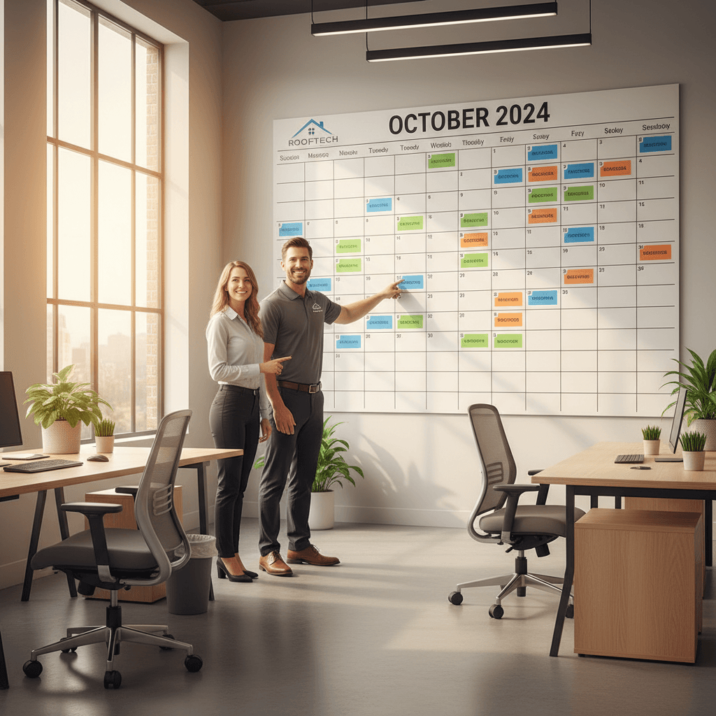 Consistent monthly booking calendar